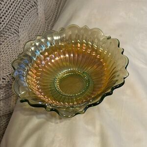 Antique Carnival Glass Candy dish